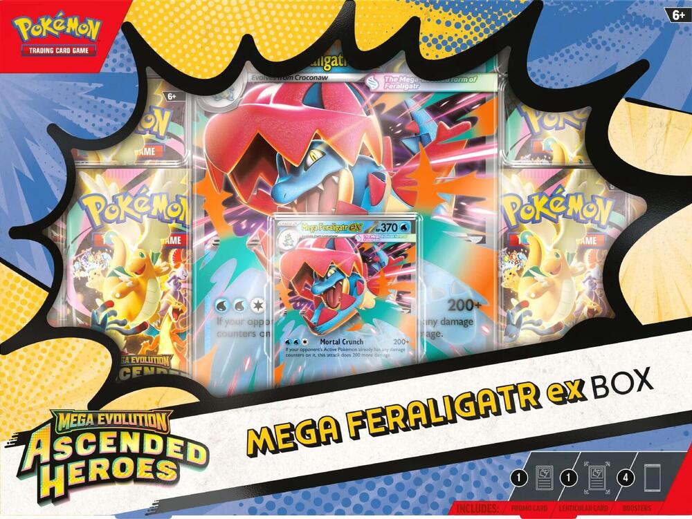 Ascended Heroes Mega Feraligatr Ex Box